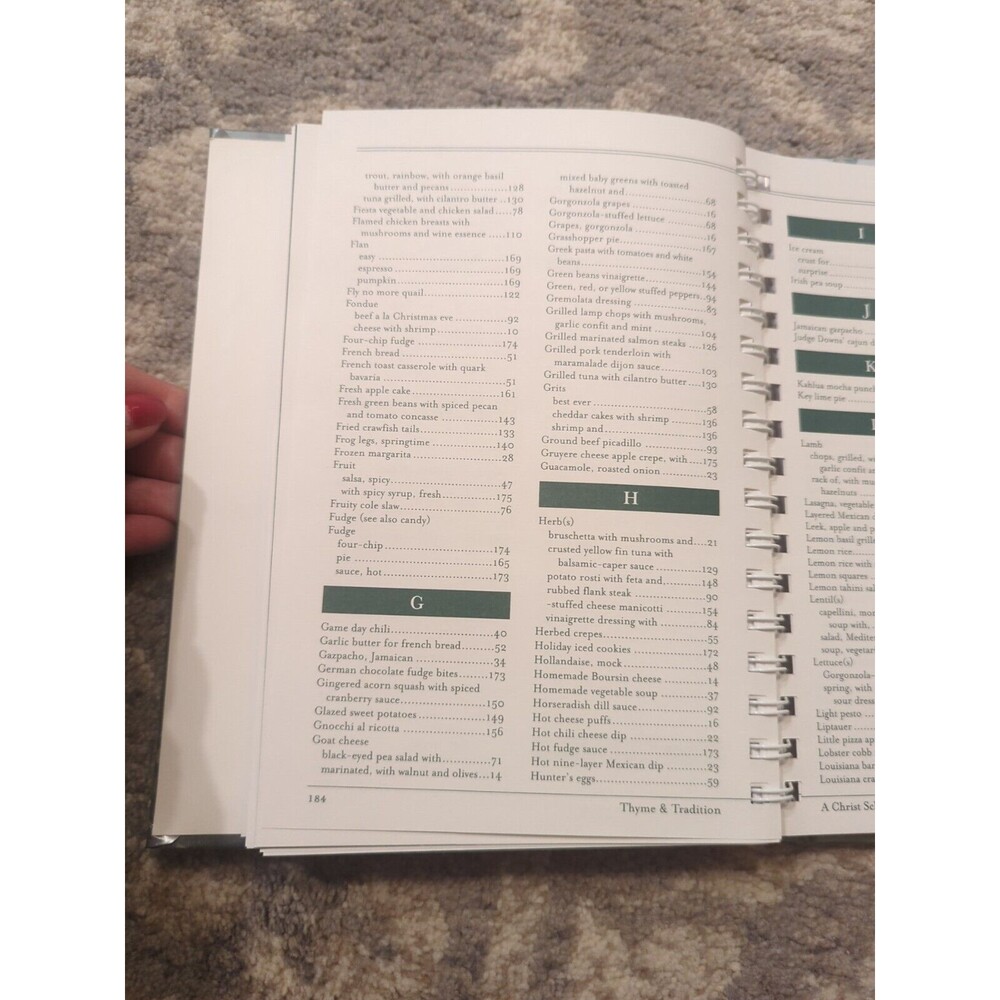 Thyme And Tradition A Christ School Cookbook Arden, NC‎ 2001 Spiral Hardcover - Picture 12 of 16